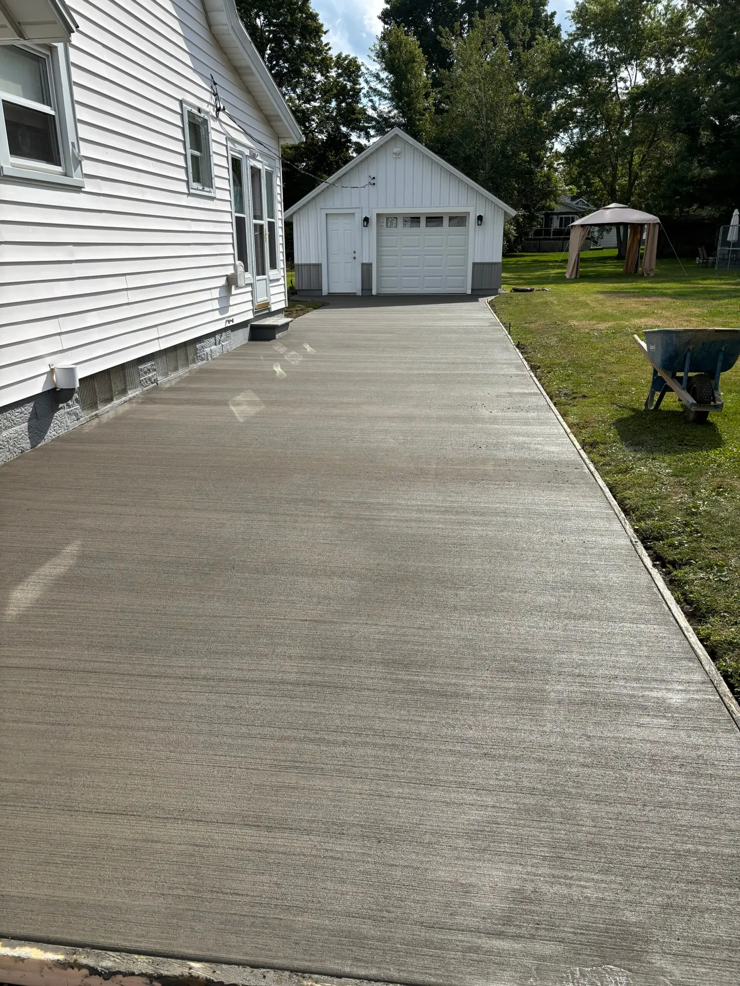 driveway concrete work