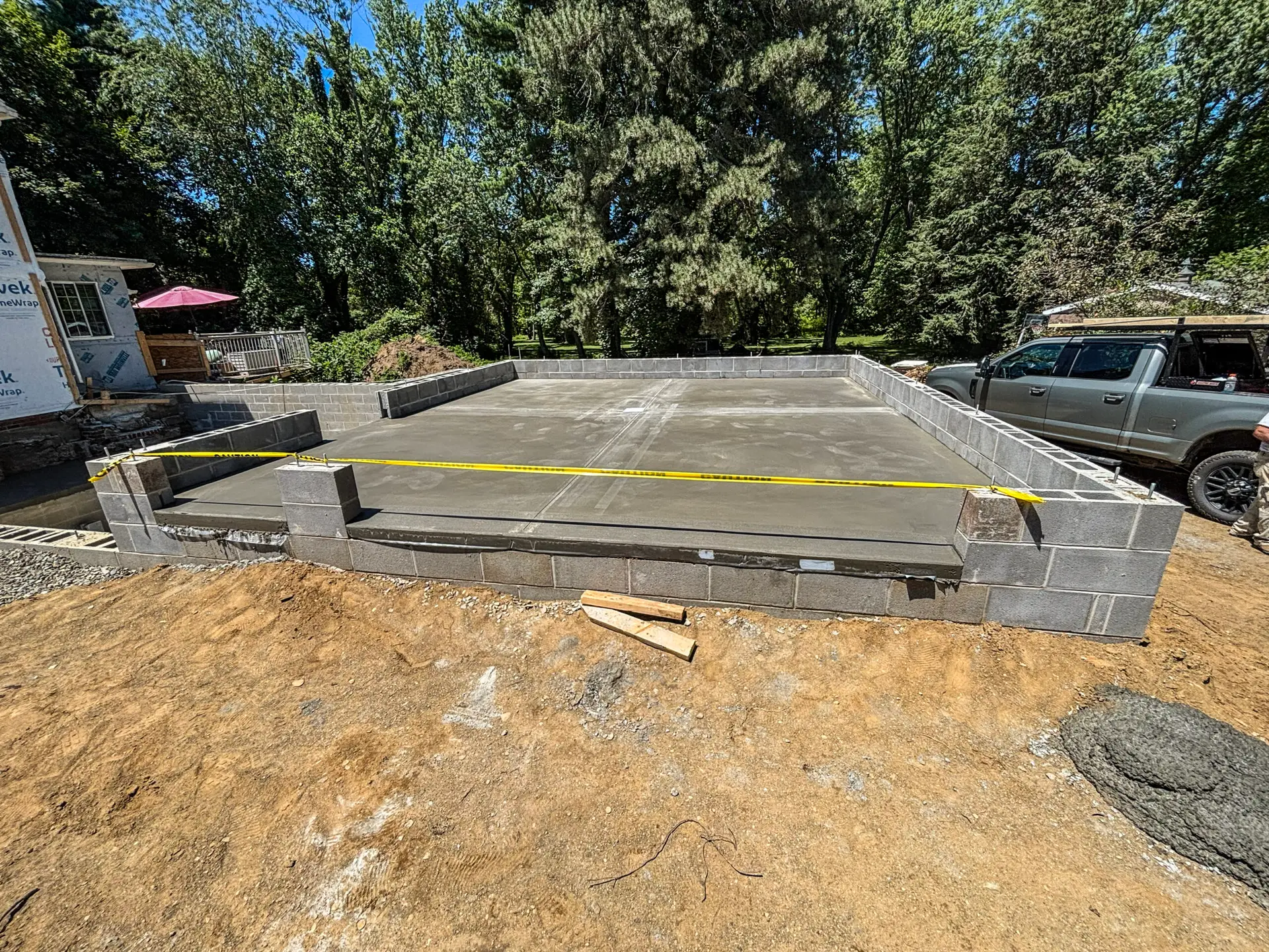 additions concrete work