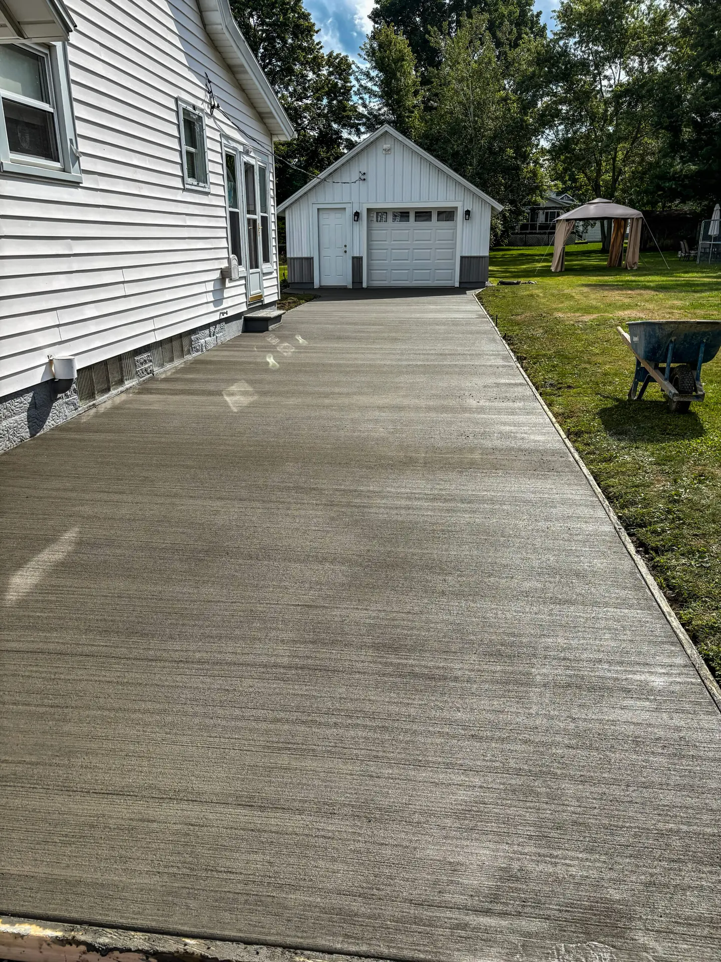 driveway concrete work