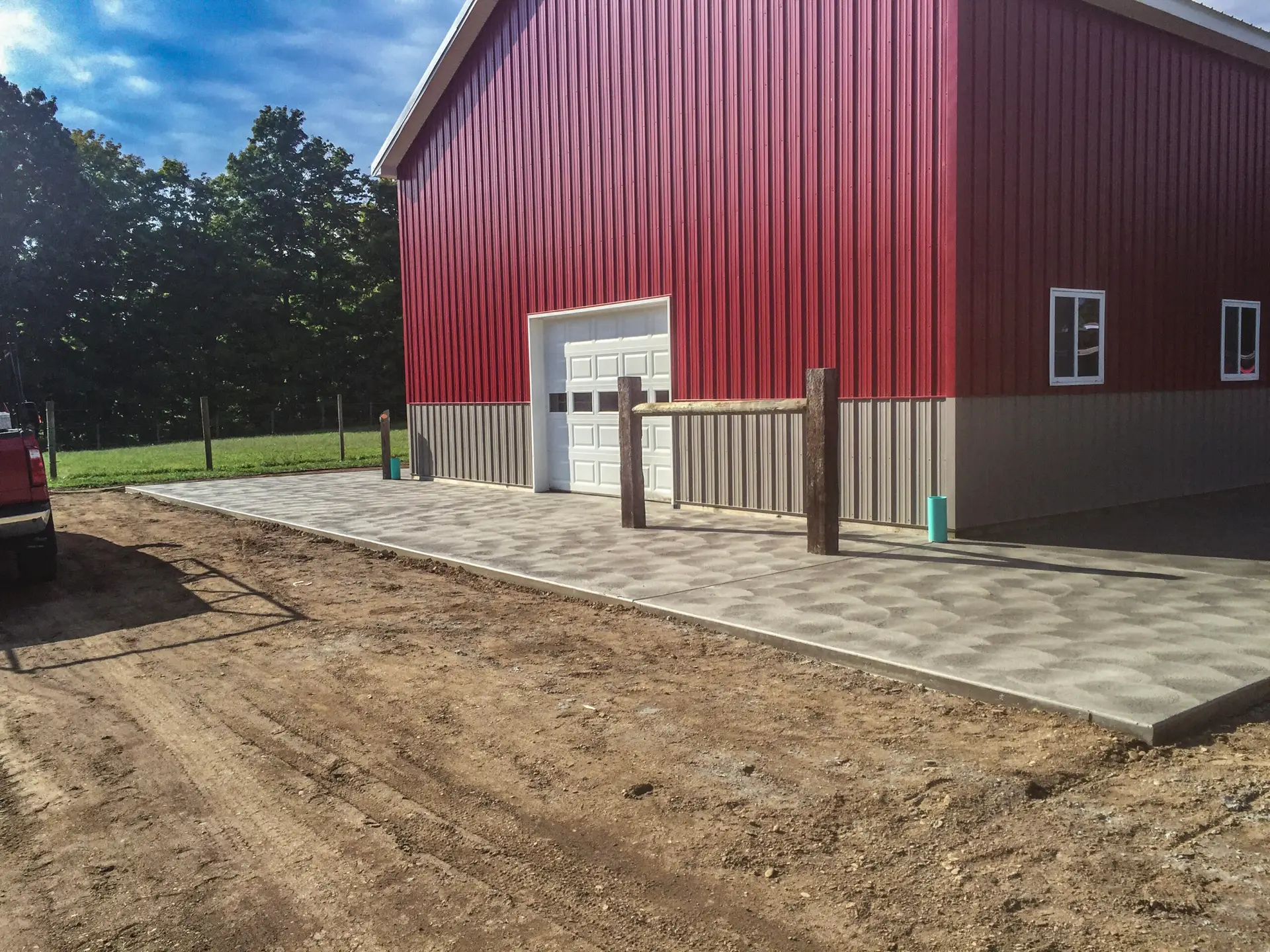 outdoor concrete work